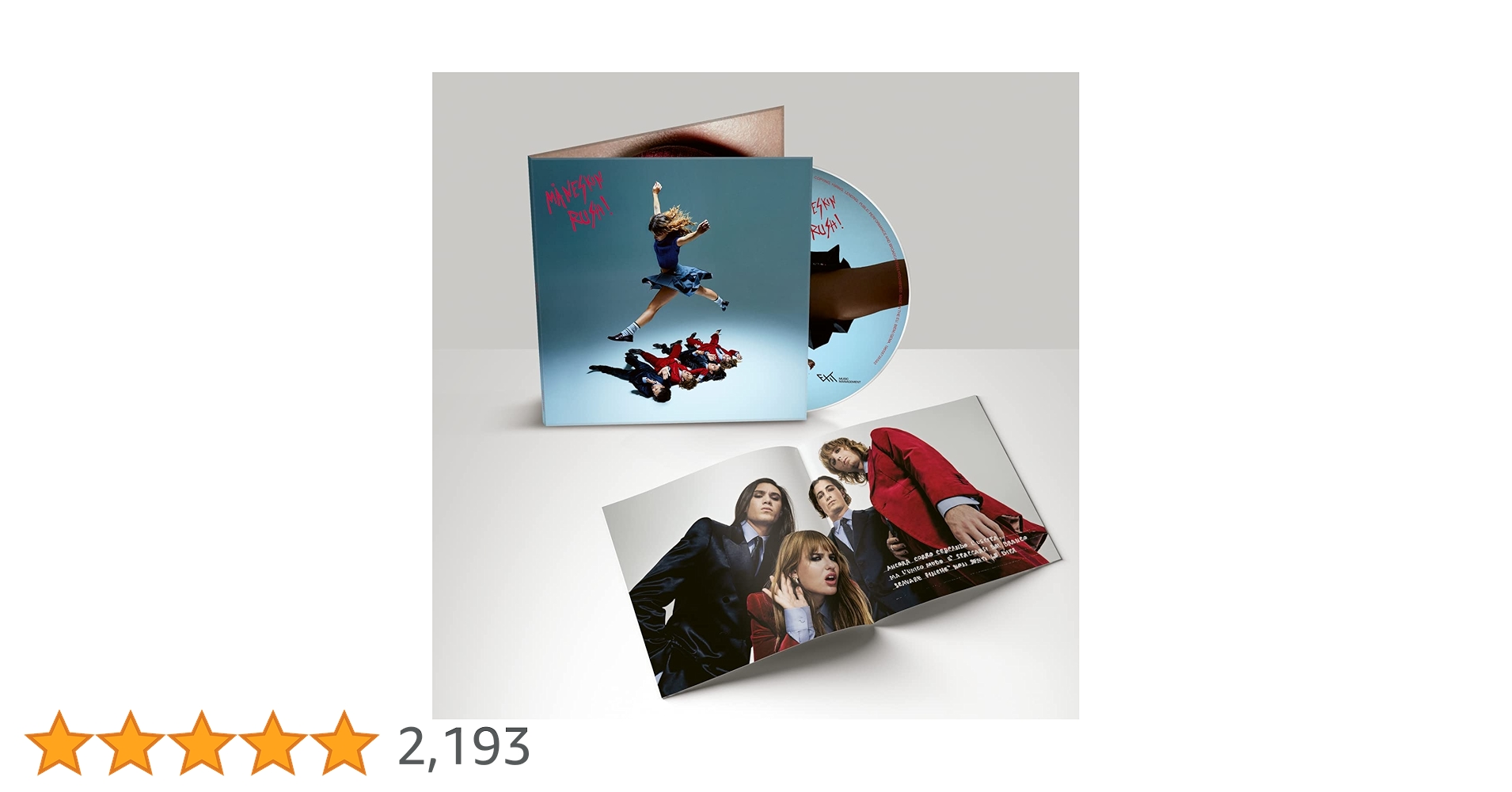MANESKIN RUSH! 日本ライブ限定セット アルバム + サインカード LIVE IN JAPAN - RUSH! WORLD TOUR -【完全生産限定盤】・ﾏﾈｽｷﾝ