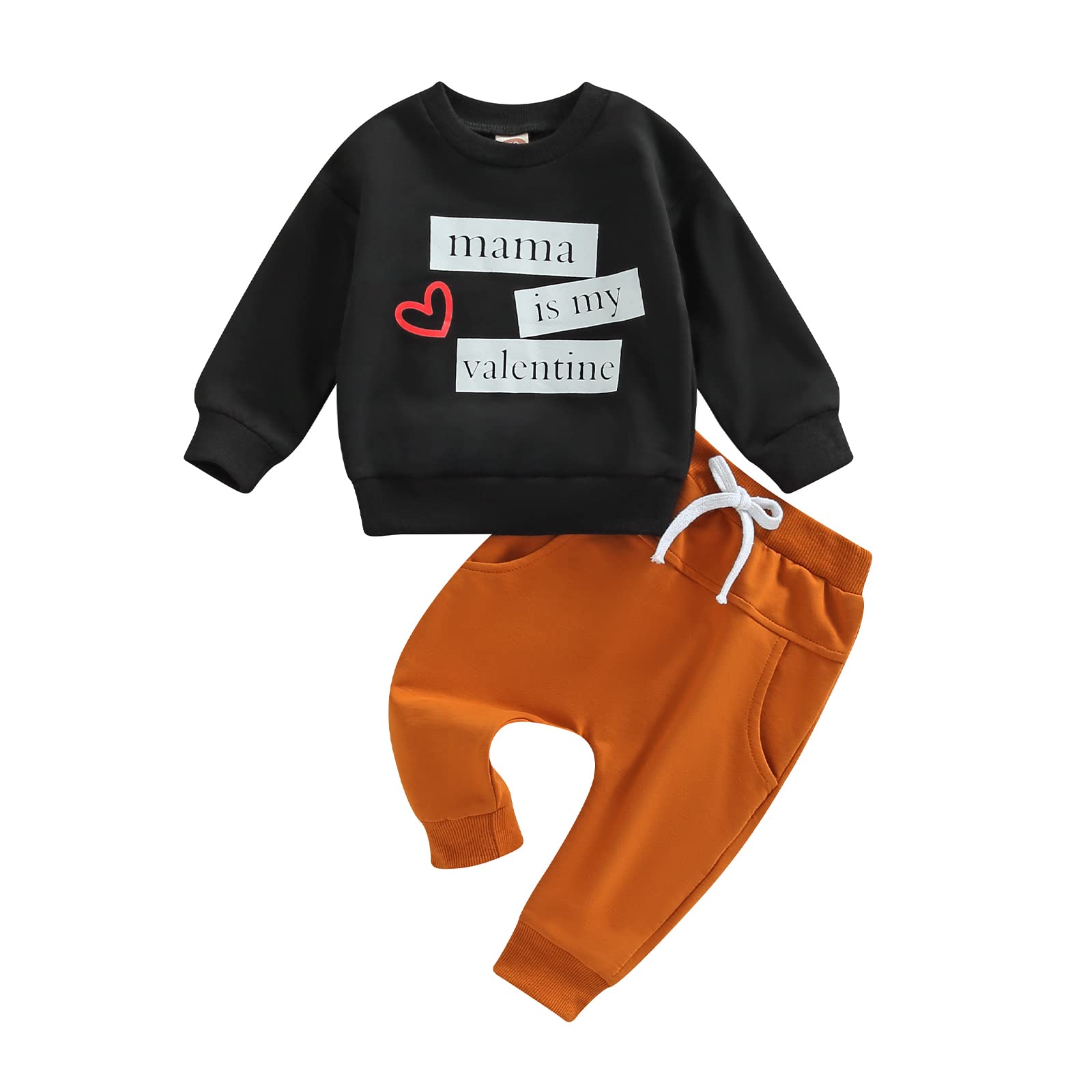 Toddler Baby Boy St Patricks Day Clothes Pull On Sweatshirt Elastic Waist Pants 2Pcs Spring Winter Outfits