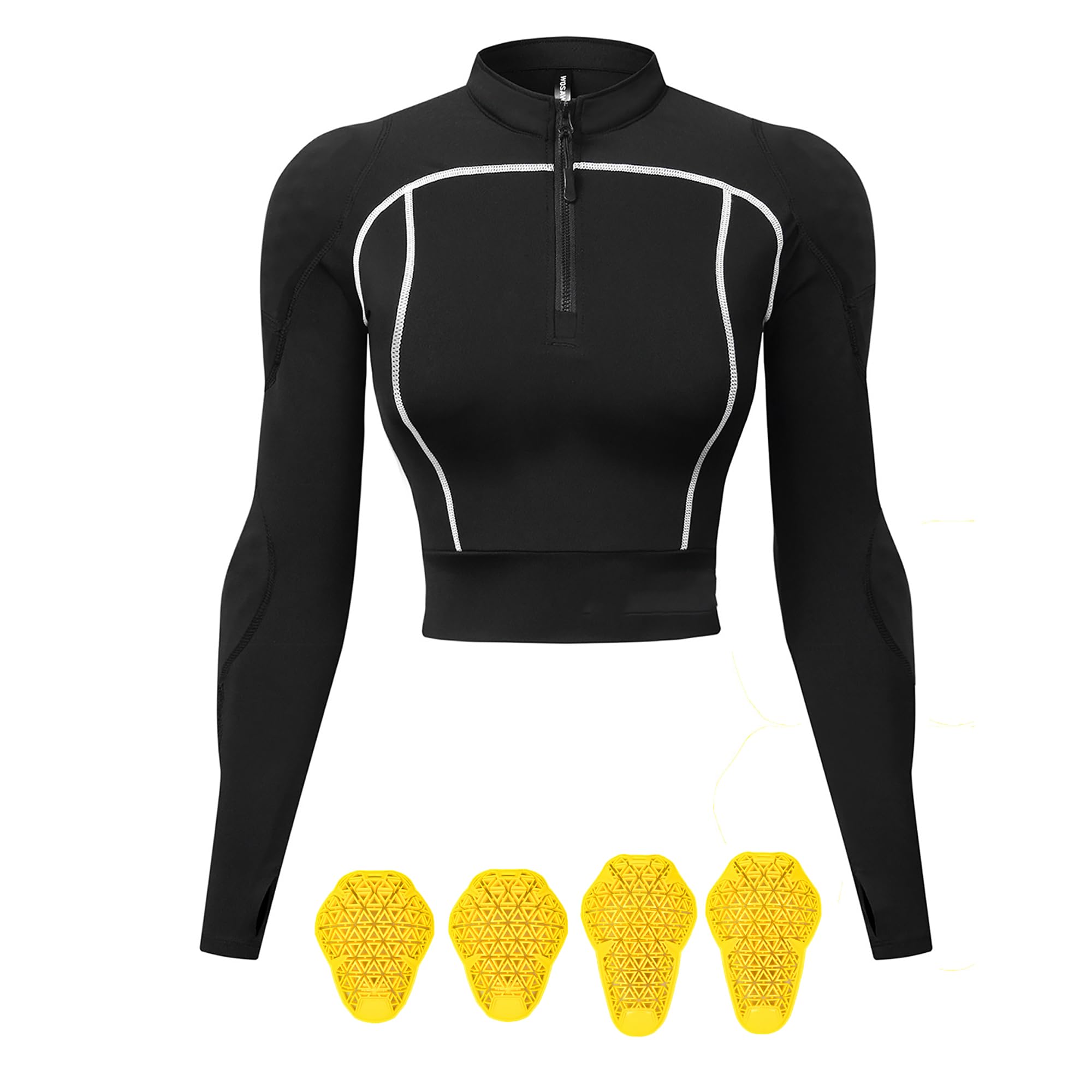Sweat-Shirt Moto pour Femme, Veste Moto Respirante Et Extensible – Veste Zippée Style Biker, Pull Design court Tendance pour Le Streetwear, La Salle De Sport Et Le Quotidien
