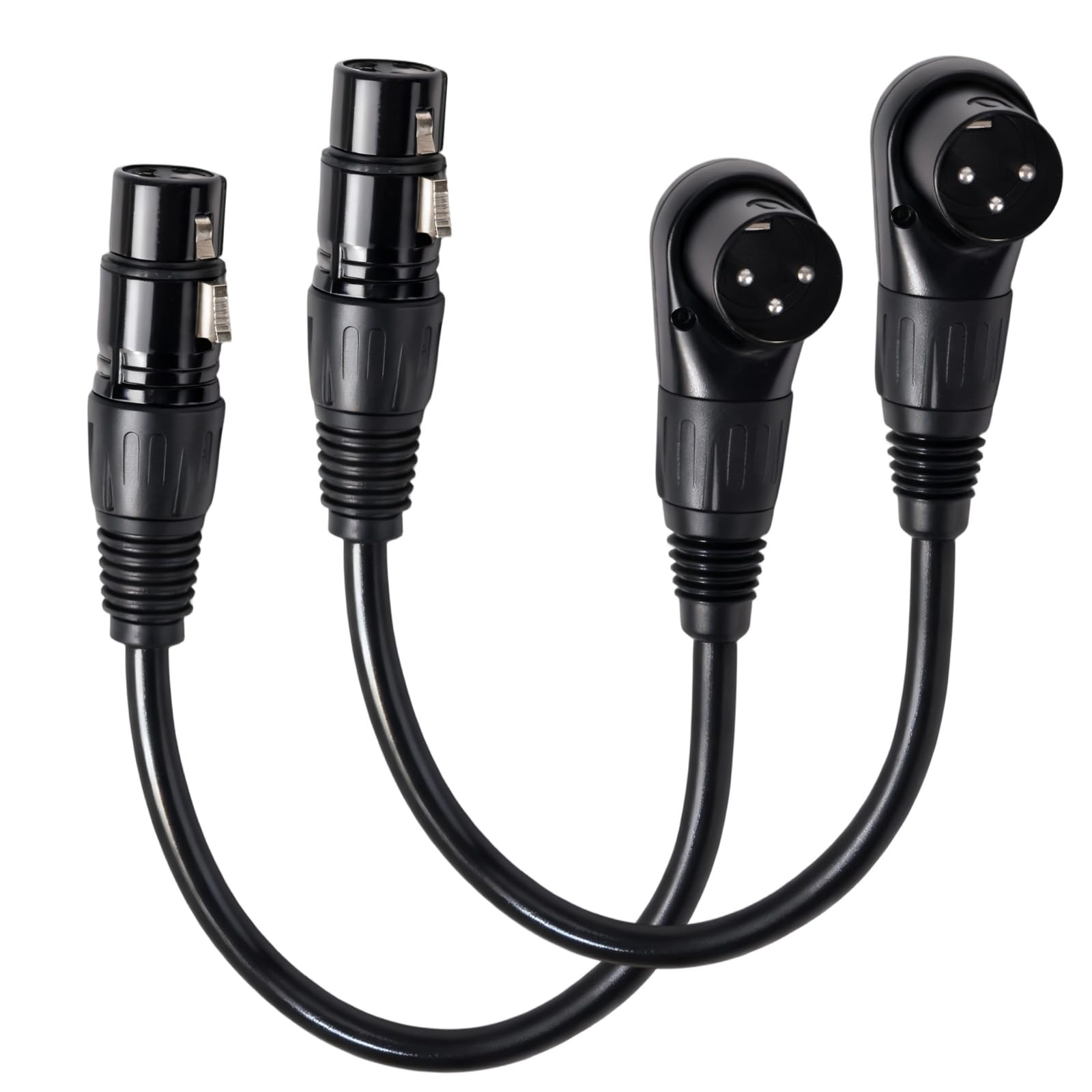 Cavo XLR ad angolo regolabile a 4 pin, connettore XLR a 90 gradi ad angolo retto a 4 pin, connettori maschio per microfono, adattatore audio per Cavo XLR ad angolo regolabile a 4 pin, connettore XLR a 90 gradi ad angolo retto a 4 pin, connettori maschio per microfono, adattatore audio per
