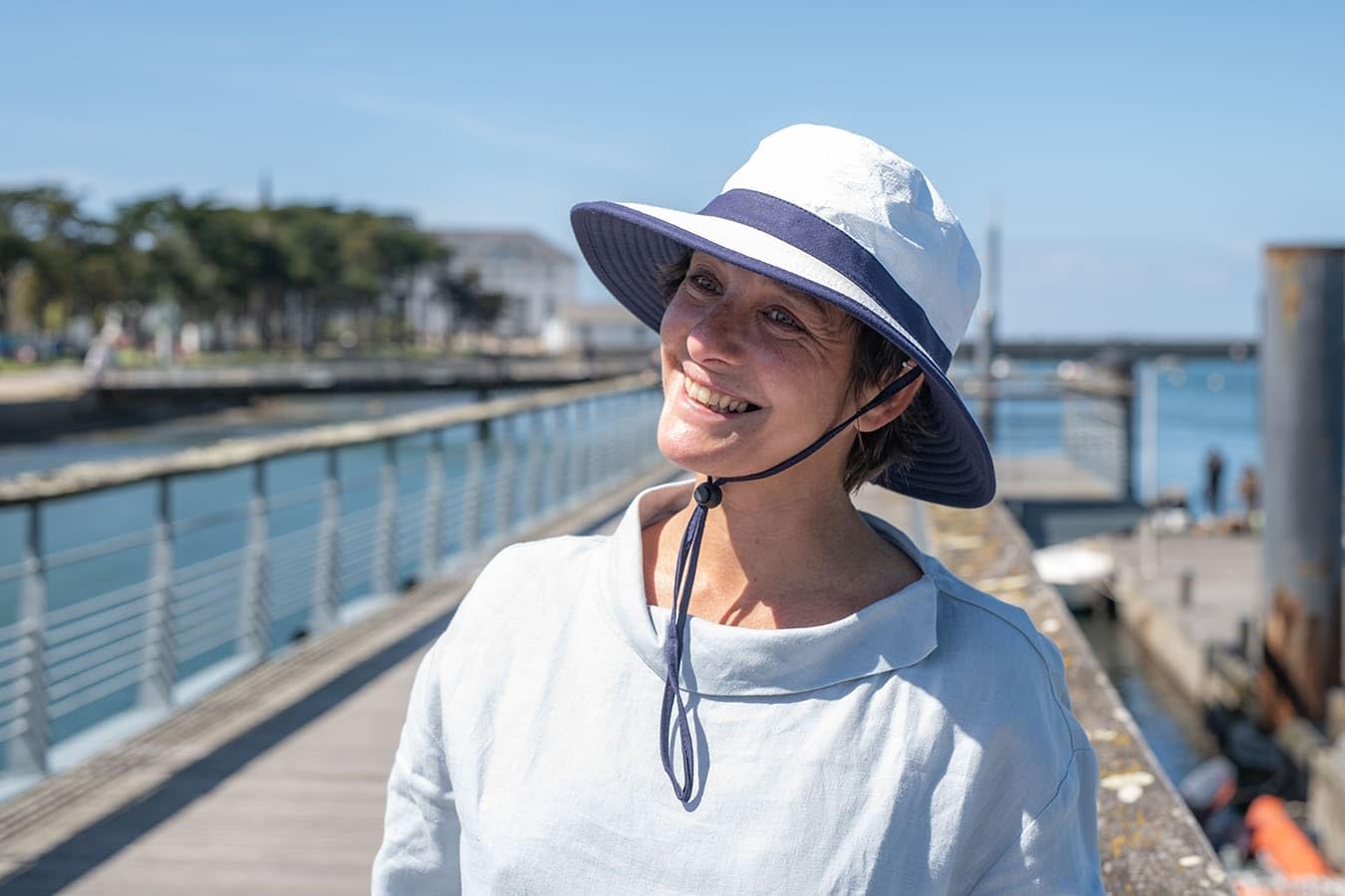 SOWAY Chapeau Mixte Anti-UV UPF 50+ "Bord de Mer - (3 Couleurs)