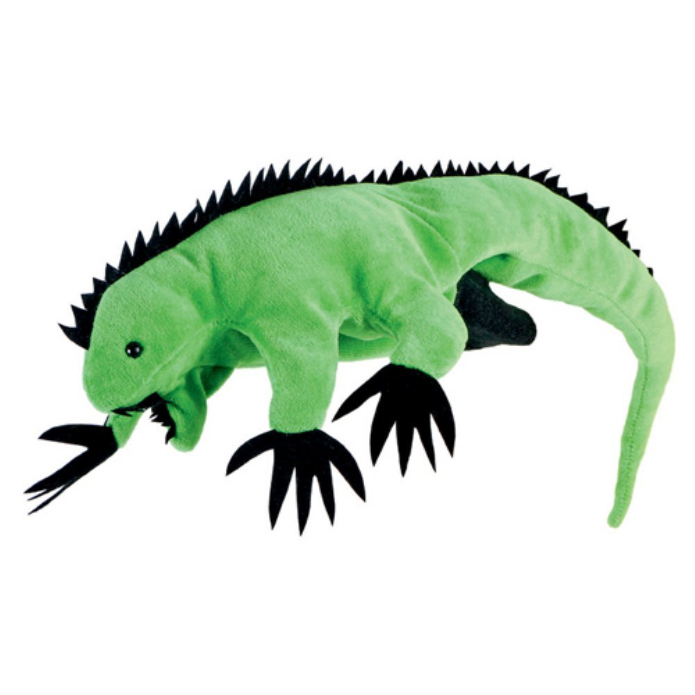 Peluche gant marionnette iguane pour le jeu de rôle - 2