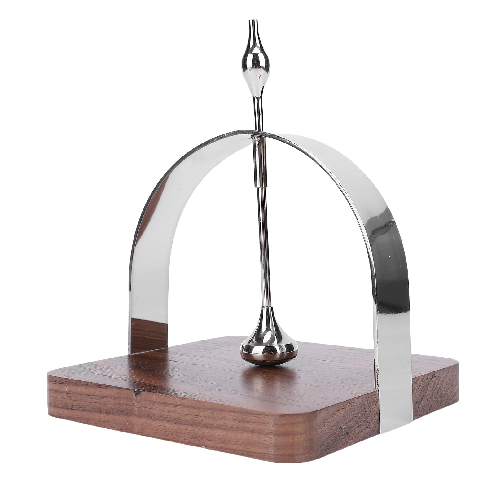 Servilletero Dispensador de Mesa Cuadrado con Barra Central de Metal, Bandeja de Nogal y Brazo con Peso para el Hogar, Cocina, Oficina, Restaurante, Cafetería y Bar