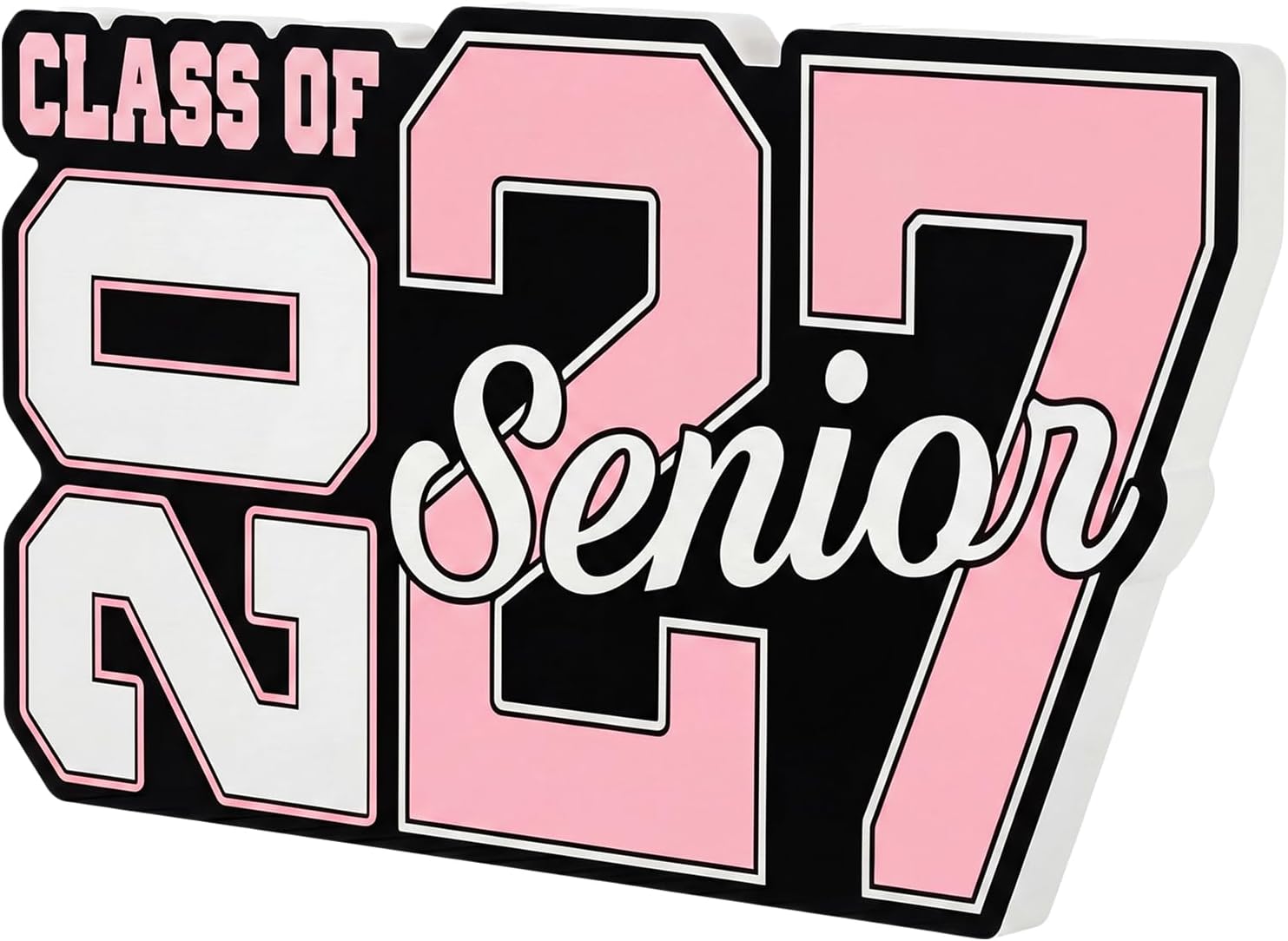 Gerrii Senior Red Class of 2027 Sign Graduation Decorations Class of 2027 Decorations Photo Prop Graduation Table Centerpieces for Senior Night Decor High School College Sign Grad Party Supplies