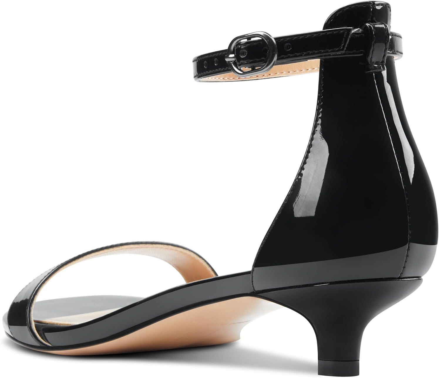 Aachcol Women Sandals Peep Open Toe Kitten Low Heel Ankle Strap Dress Shoes 1.5 Inch - Image 5