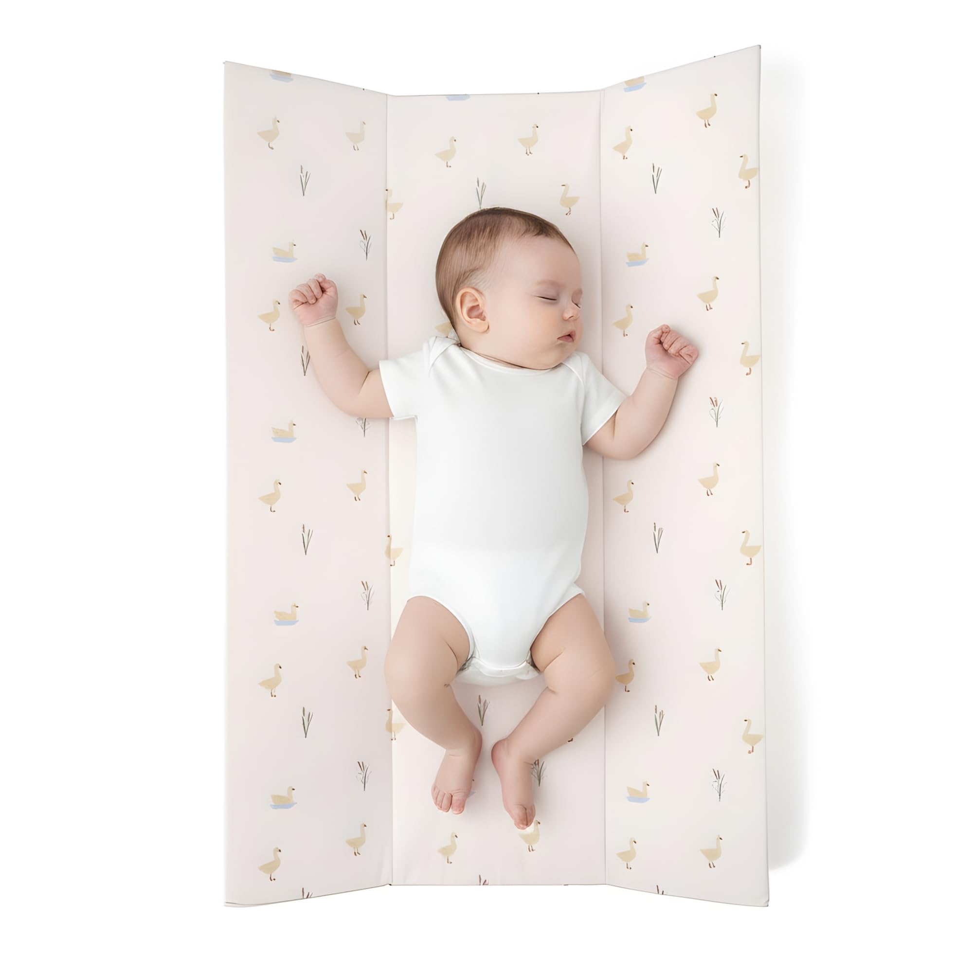 Clair de Lune Duckling Matelas à langer anti-roulis 69 x 44 cm