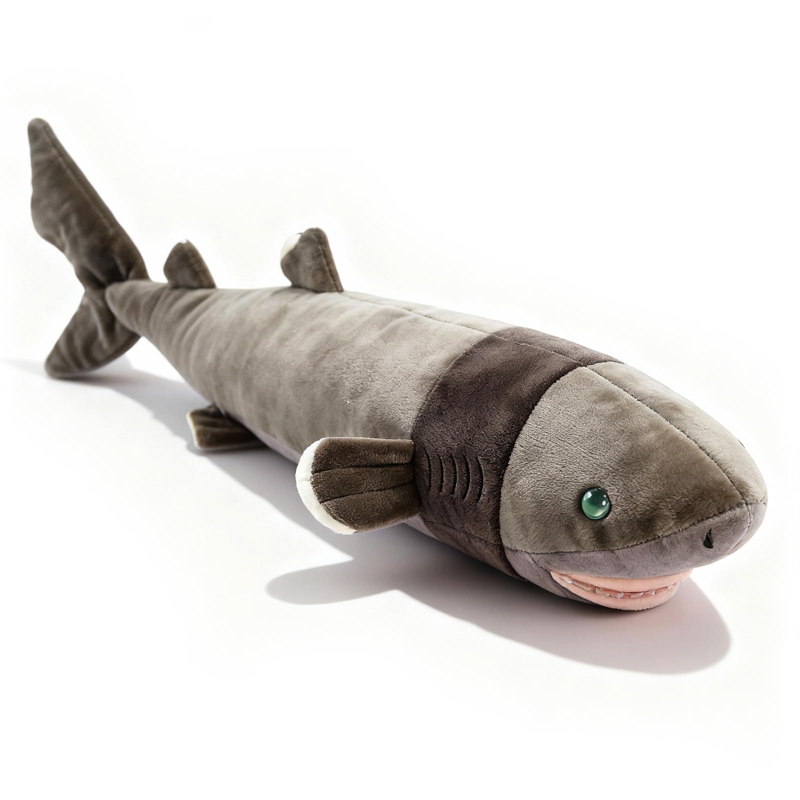PuffPurrs Cookiecutter Shark Plush - Lifelike 20in Deep-Sea Shark Toy, Realistic Marine Predator Plush Gift for Ocean & Science Lovers
