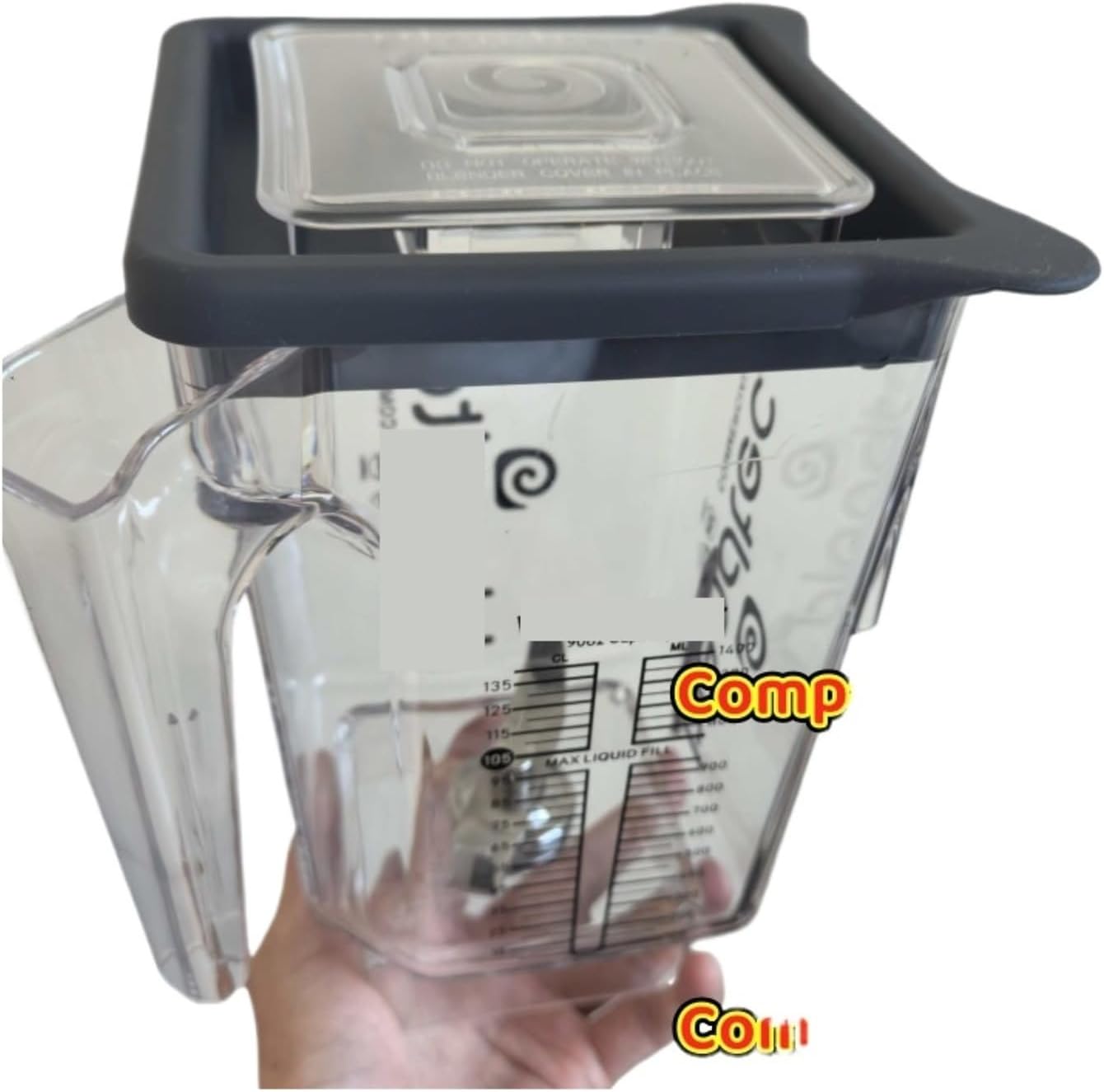 Compatible With Blendtec，Q-series825 ES3 EZ600 Replacement,90oz WildSide+ Jar For Professiona/Classic/Designer/Commercial，