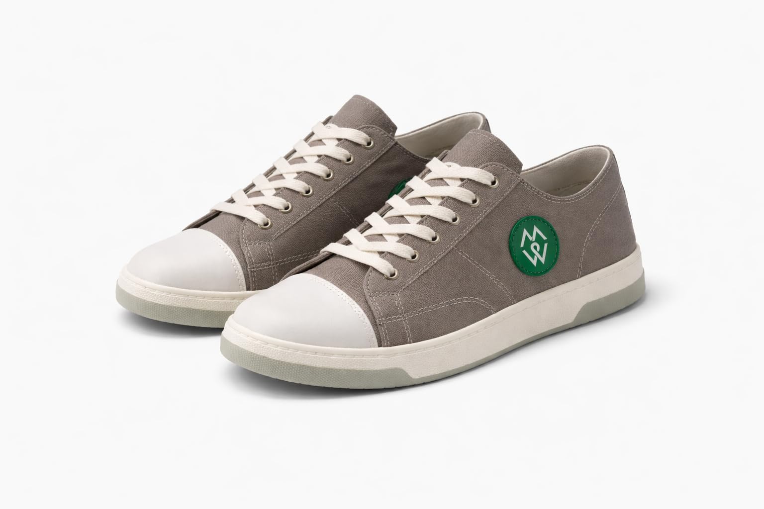 marswalk Canvas Low-Top Sneakers, Black and White, Lace-Up, Cushioned Insole, Casual-picture-45