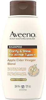 Aveeno Apple Cider Vinegar Clarifying Shampoo for Dull Hair 354ml