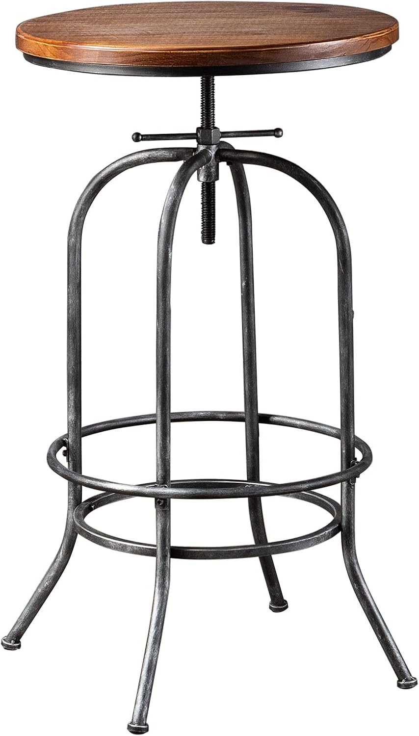 BOKKOLIK Rustic Bar Table Vintage Bistro Table Industrial Pub Table for Kitchen Coffee House