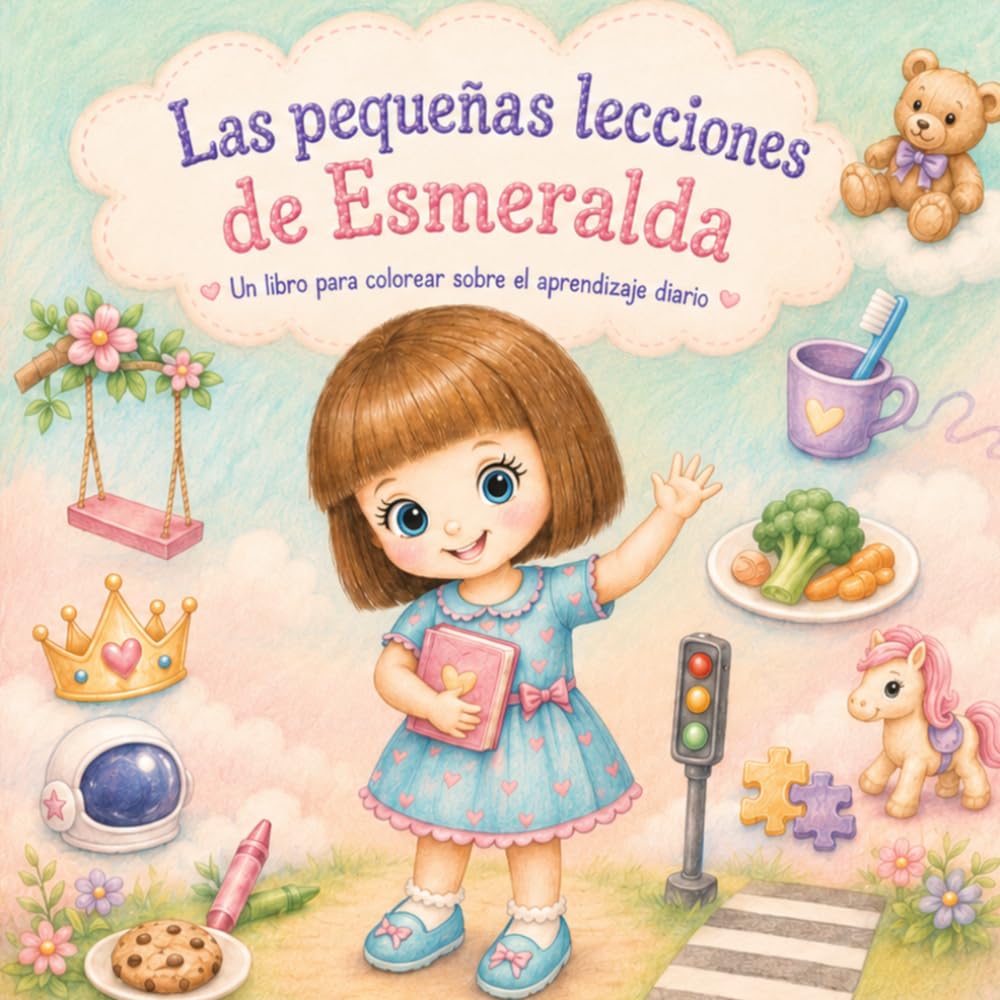 Las pequeñas lecciones de Esmeralda: Un libro para colorear para niños sobre aprendizajes cotidianos