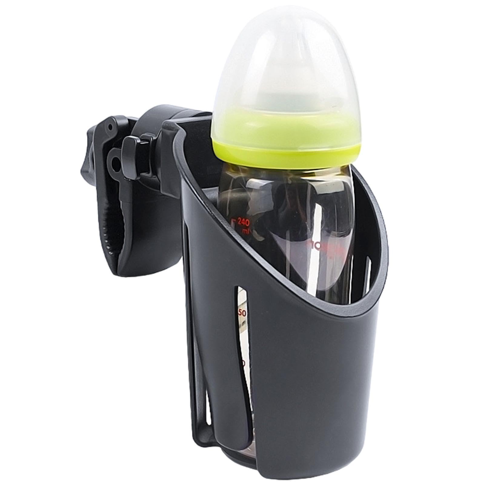 Maciun Portavasos para cochecito, soporte para botellas de cochecito, soportes para bebidas para cochecito, portavasos giratorio y soporte para botellas para carros, andadores y bicicletas