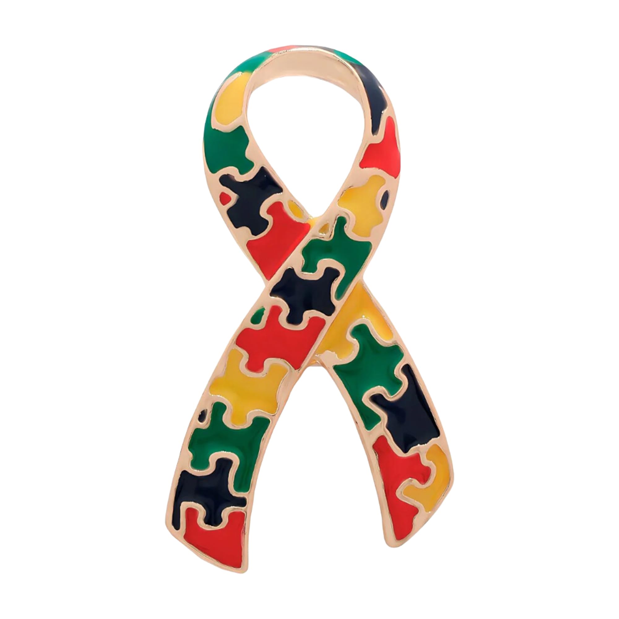 1/2/5/10/25pcs Autism Ribbon Awareness Pin - Celebrate Autism Awareness with Our Puzzle Piece Lapel Pin - Support Advocacy and Raise Awareness - Ideal Gift for Supporters and Advocates
