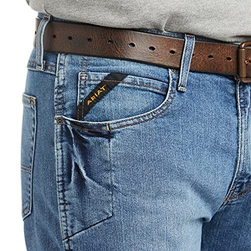 Image of Ariat Men's Rebar M5 Straight Durastretch Edge Stackable Straight Leg Jean