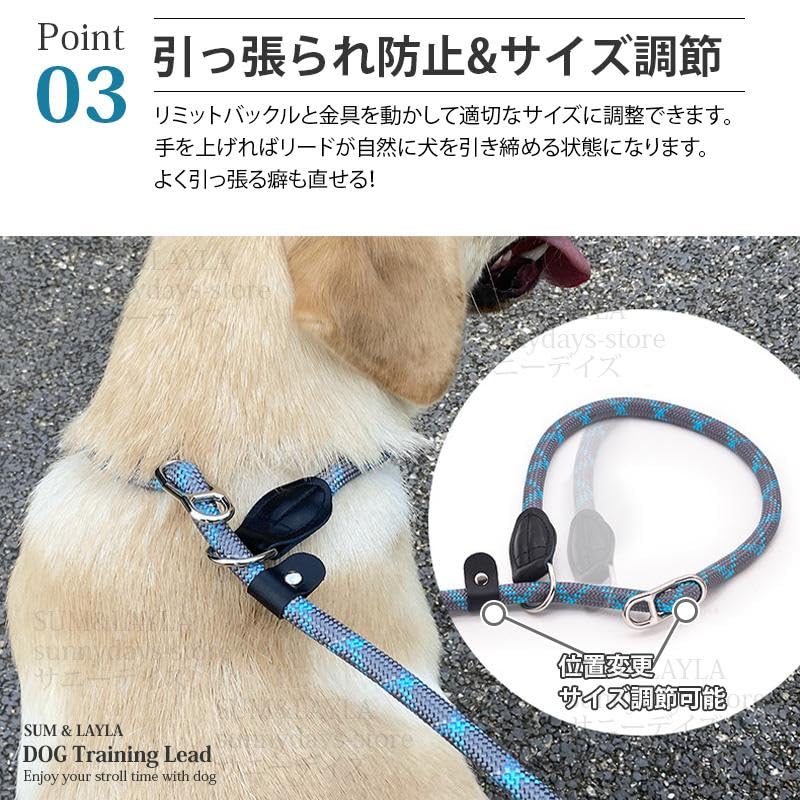 Amazon | スリップリード リード 犬 しつけ 散歩 しつけ用リード
