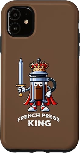 Miniatura 8 de iPhone 16 Plus The French Press King Funny Coffee Maker Lover Case