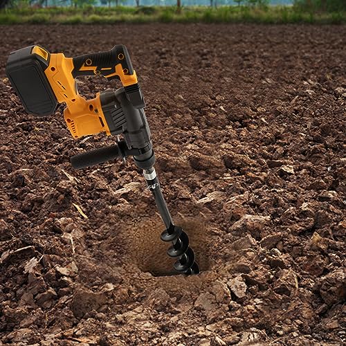 CNCEST Rotary Hammer SDS,Rotary Hammer Drill,SDS Rotary Hammer Drill (Yellow,128VF,2 x Lithium Batteries,Model #A)