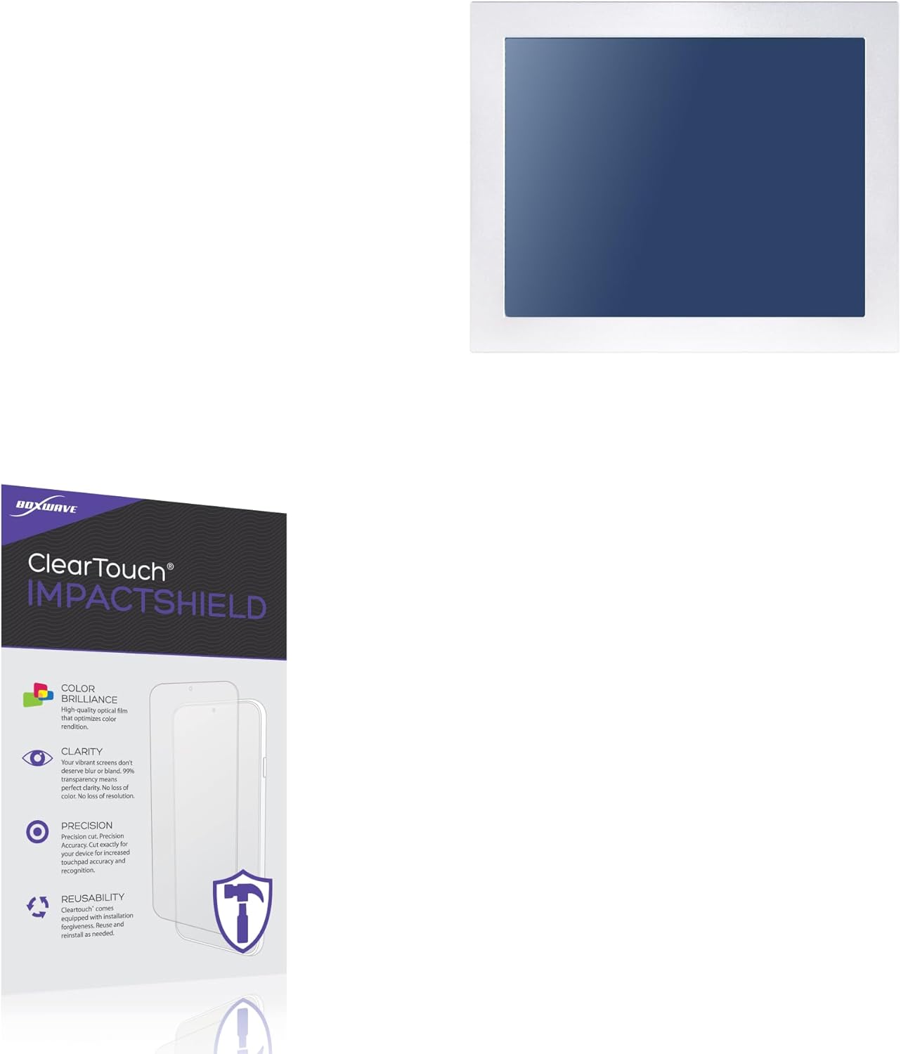 BoxWave Screen Protector Compatible With BSI Computer HPC-150GR-HD1900B - ClearTouch ImpactShield (2-Pack), Impenetrable Screen Protector Flexible Film