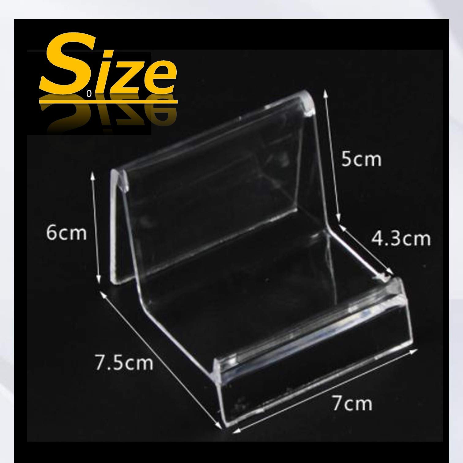 Amazon.co.jp: dilib 展示用 アクリル クリア ディスプレイ コの字