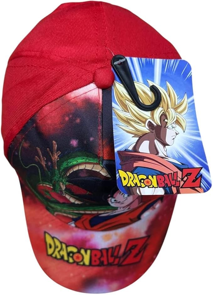 New Import Dragon Ball Z - Berretto Regolabile con Visiera Curva, per Bambini e Ragazzi, Motivo: Goku e Shenron