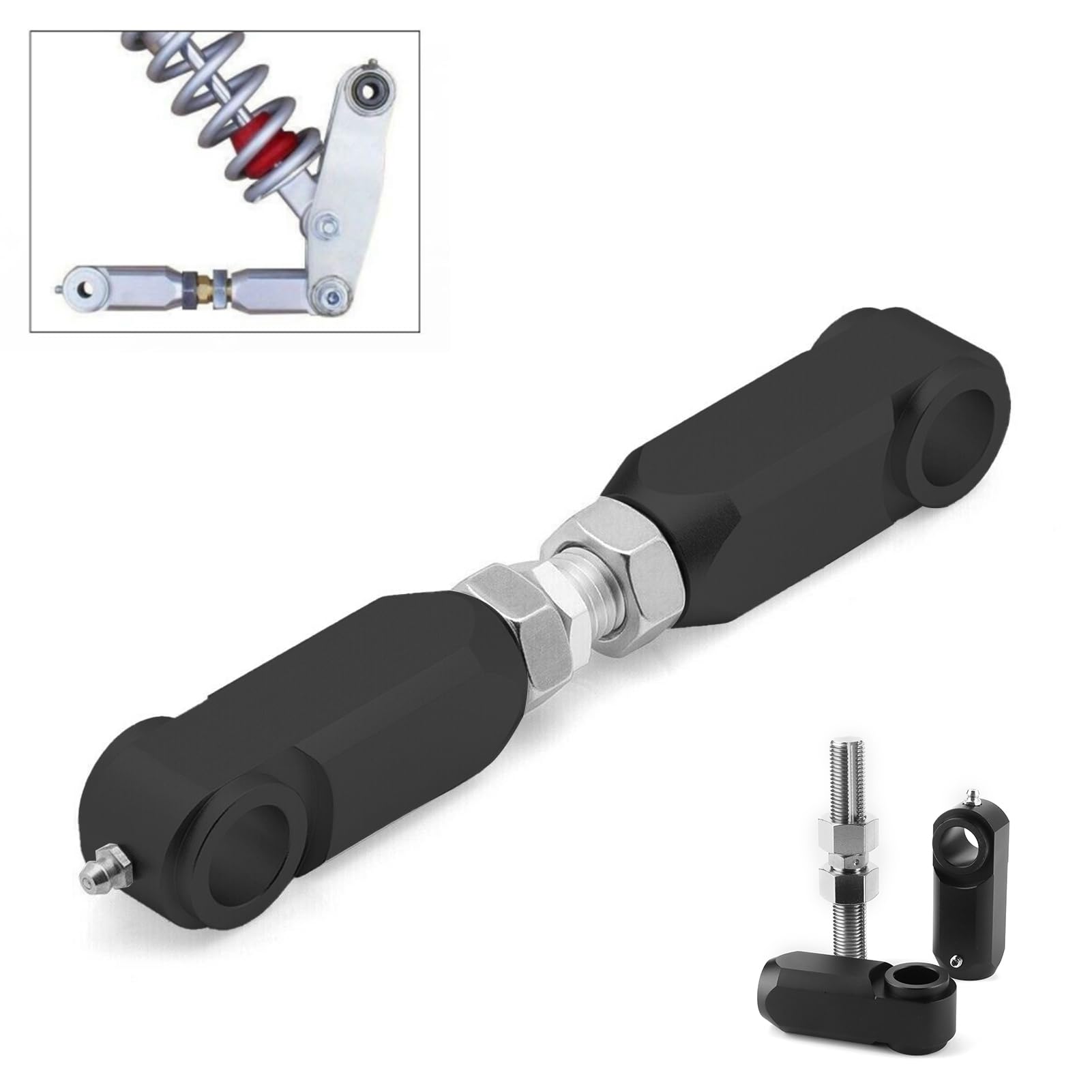 Kit de Liaison d'abaissement de Moto de 4 Pouces avec Tige à Vis Compatible avec 350 660R