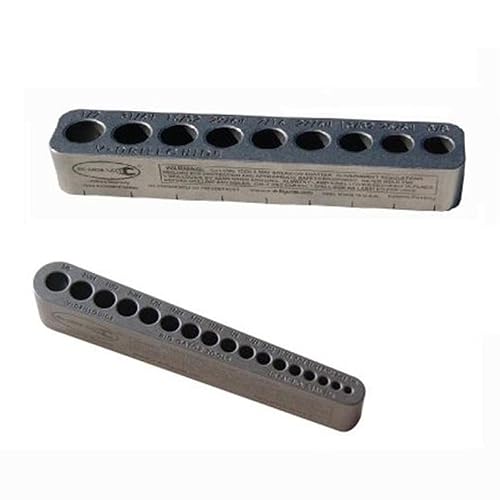 Guía V-Drill Tamaños de orificio estándar 18-12 pulgadas - Paquete de 2