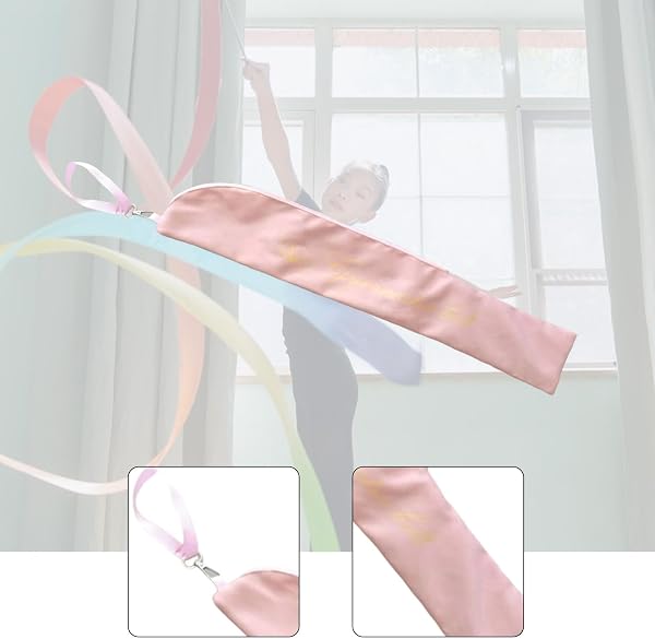 P Prettyia トワーリングバトンバッグ キャリーケース リボンダンサー用 ファッショナブル 多用途 ナイロン ユニーク 耐摩耗 便利 快適 - 5