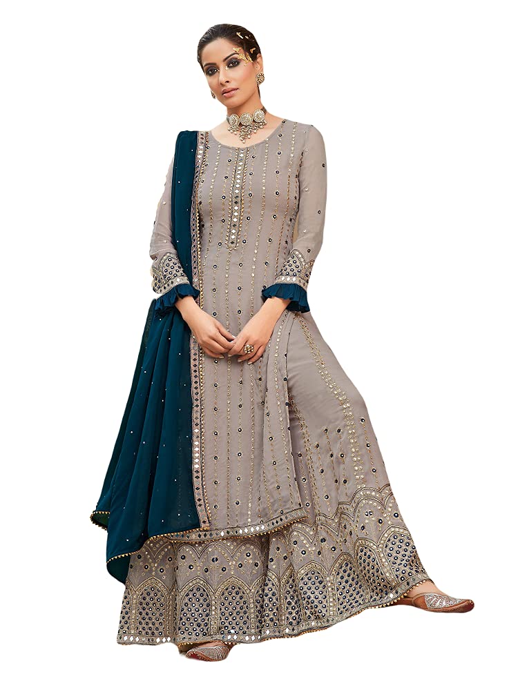 Ready to Wear Indian Pakistani Fashion Ethnic Wear Designer Straight Salwar Kameez Suit for Womens