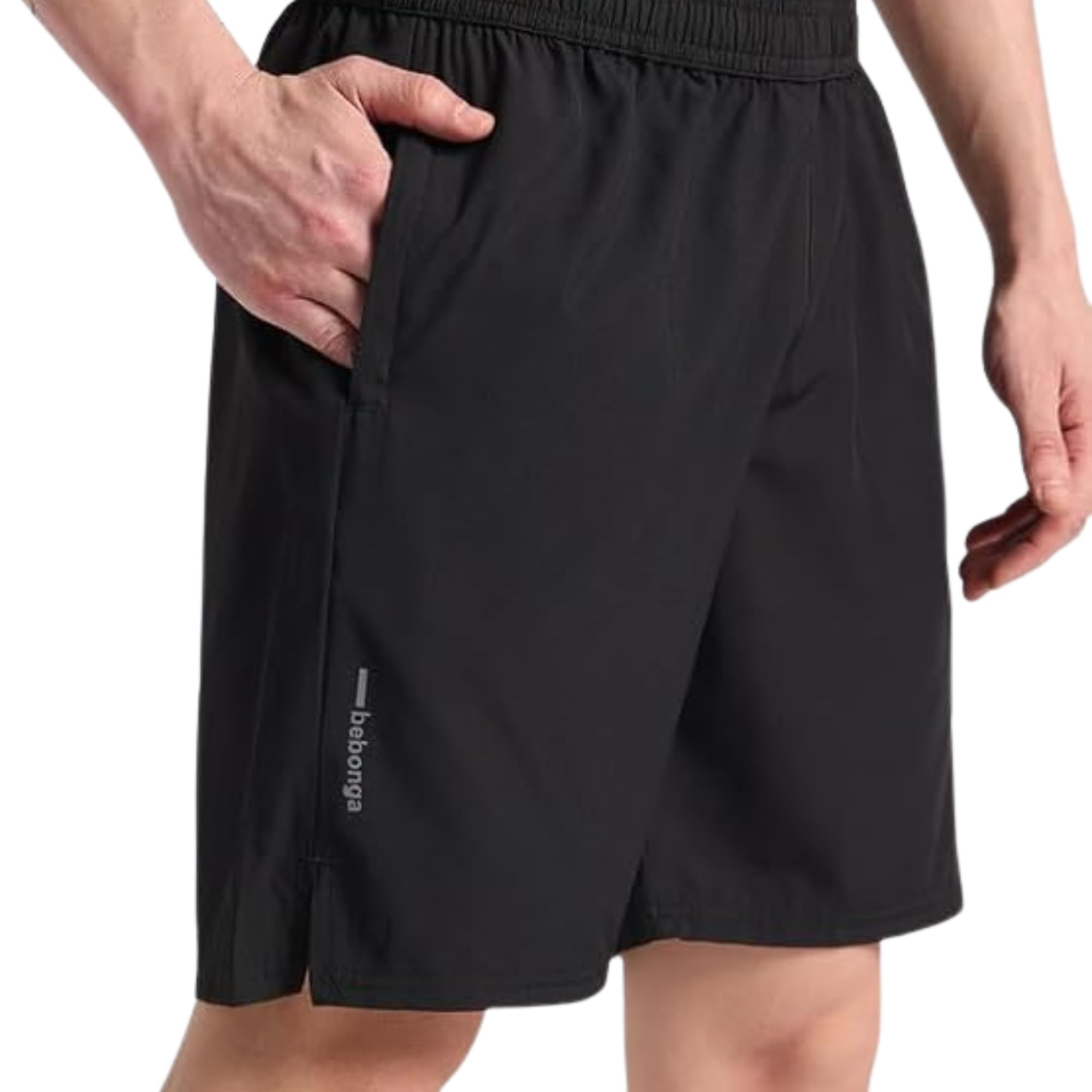 bebonga Men's Gym Shorts | Quick Dry Workout Shorts with Side Pockets & Elastic Waistband | Lightweight Activewear for Training, Running & Fitness-picture-21