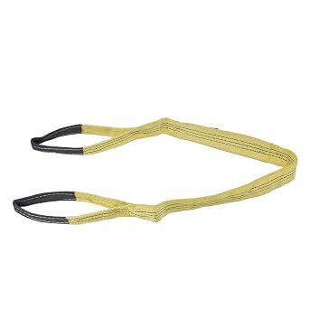 3 Ton Lifting Sling | High Strength PES Webbing for Secure Transport | Industrial Grade Hoist Strap for Construction/Machinery/Shipping | 75mm Width, 51 Protection Factor 5m