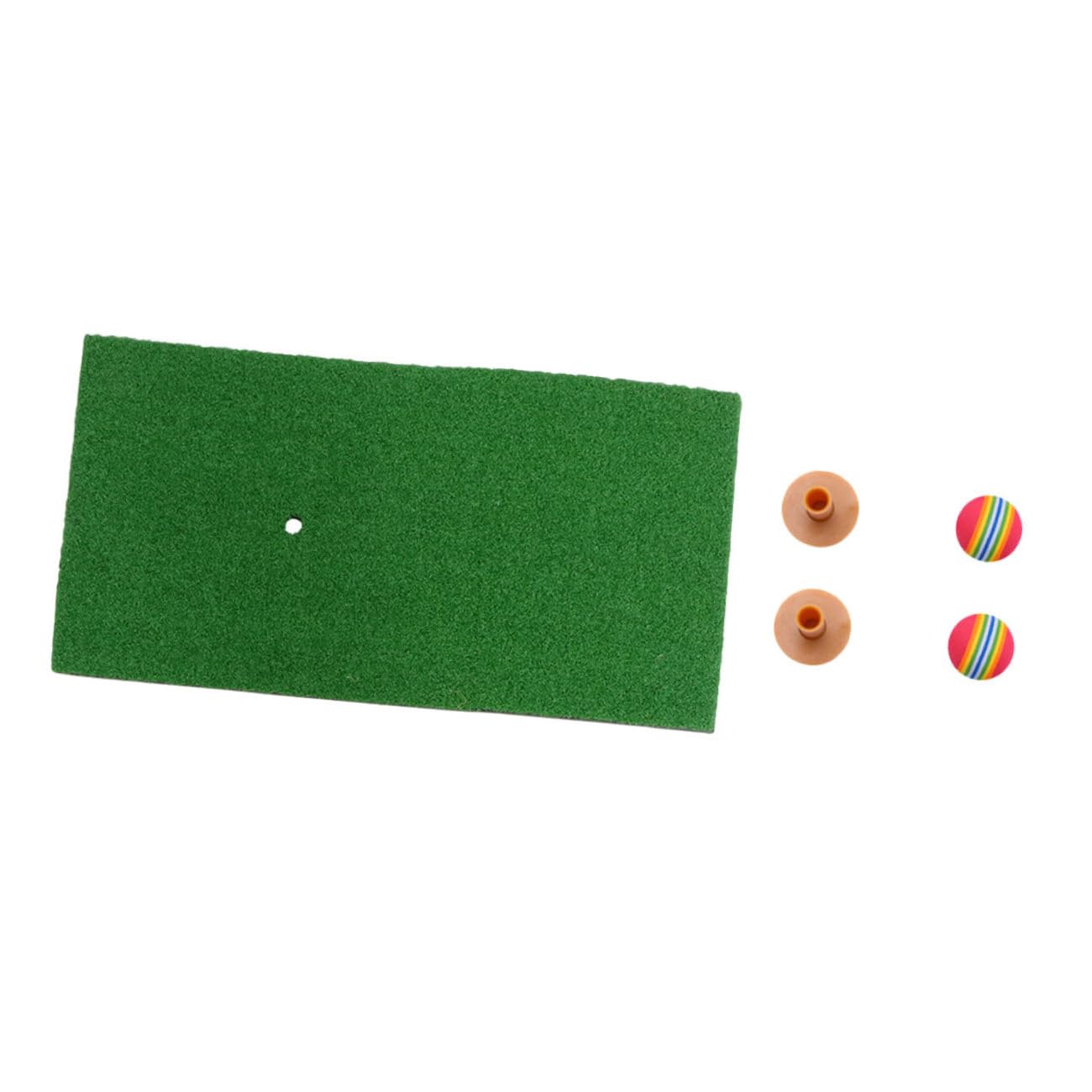Tapete de Práctica de Golf Verde 5 Piezas Césped PP