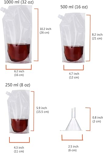 Miniatura 3 de Kit de frasco reutilizable ocultable para crucero, bolsa de licor, bolsa de bebidas alcohólicas, kit de botella de bebida para viajes, cruceros y en