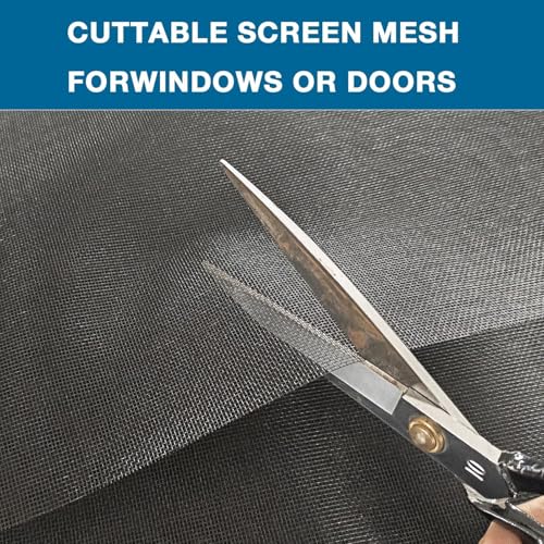 Image of Artlicious 120 GSM Fiberglass Windows Mosquito Net Roll for Balcony Door etc. DIY Cut to Any Size, for Small & Big Windows. Highly Durable and Best in Class Size (Black (4x10ft))