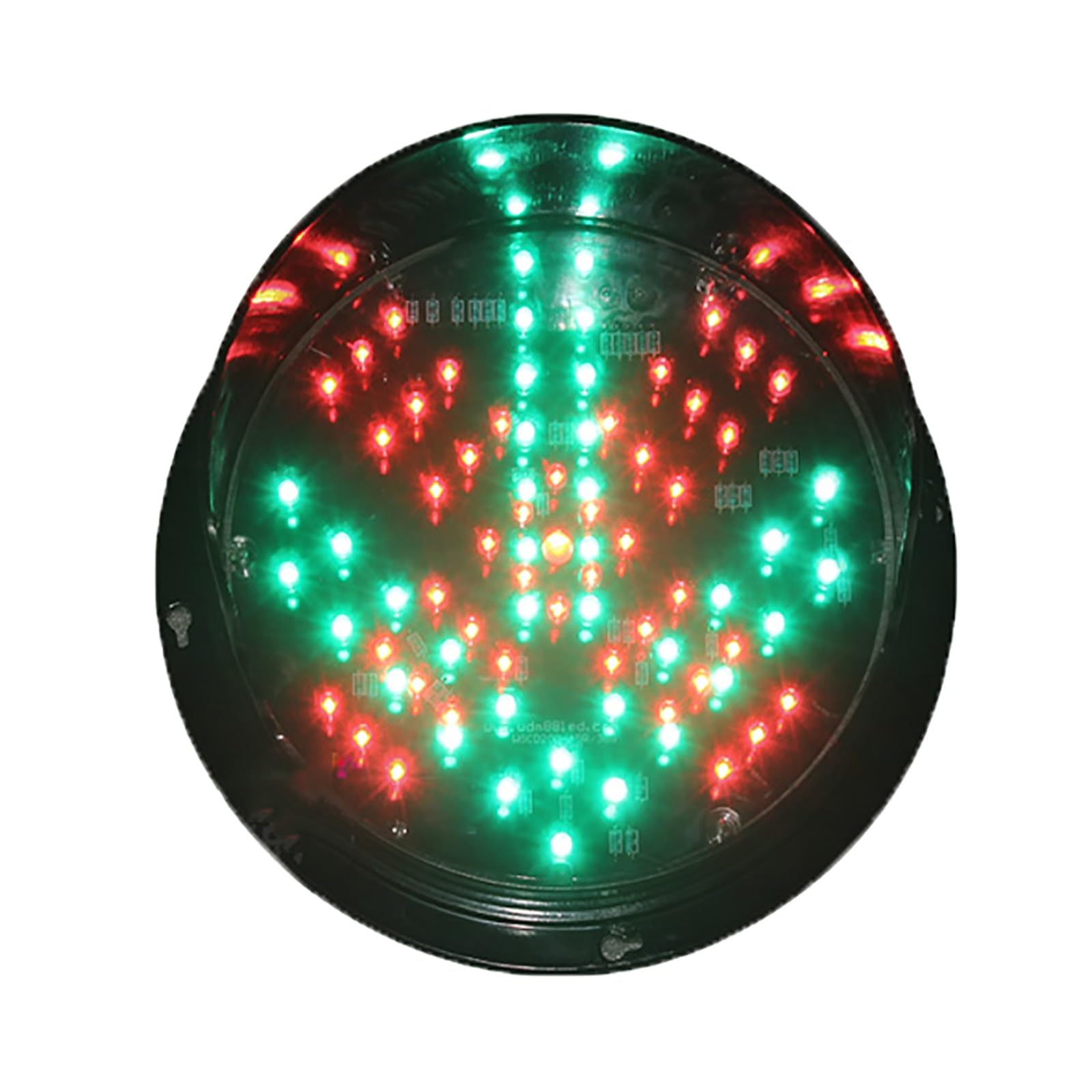 Feu de circulation 8 pouces rouge/vert Stop and Go, voyant d'avertissement, boîtier PC clignotant unique, lampe d'urgence de sécurité routière (couleur : pôle négatif commun, taille : 200 mm-24 V)