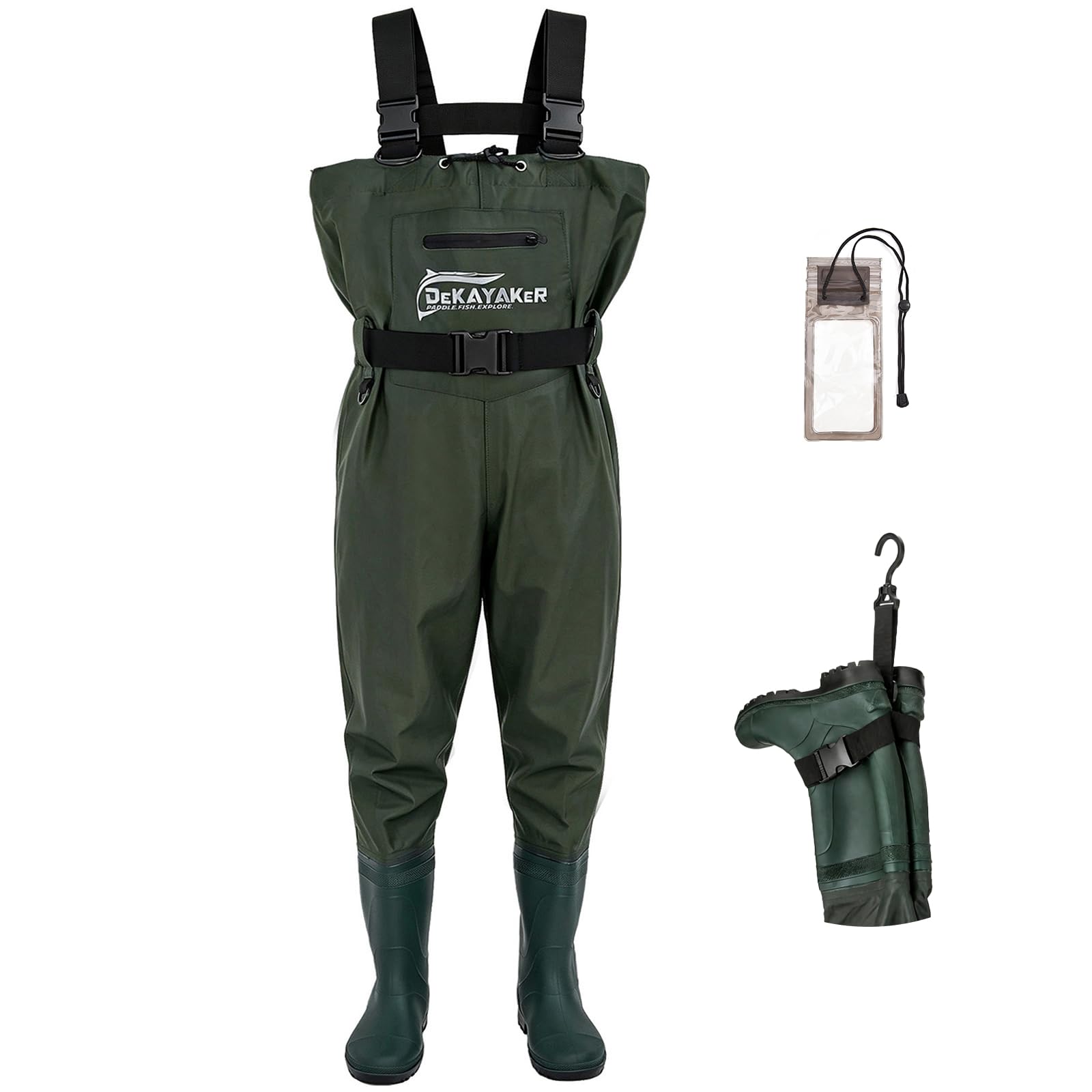dekayaker Chest Waders Men Women, Waterproof Fishing Waders With boots