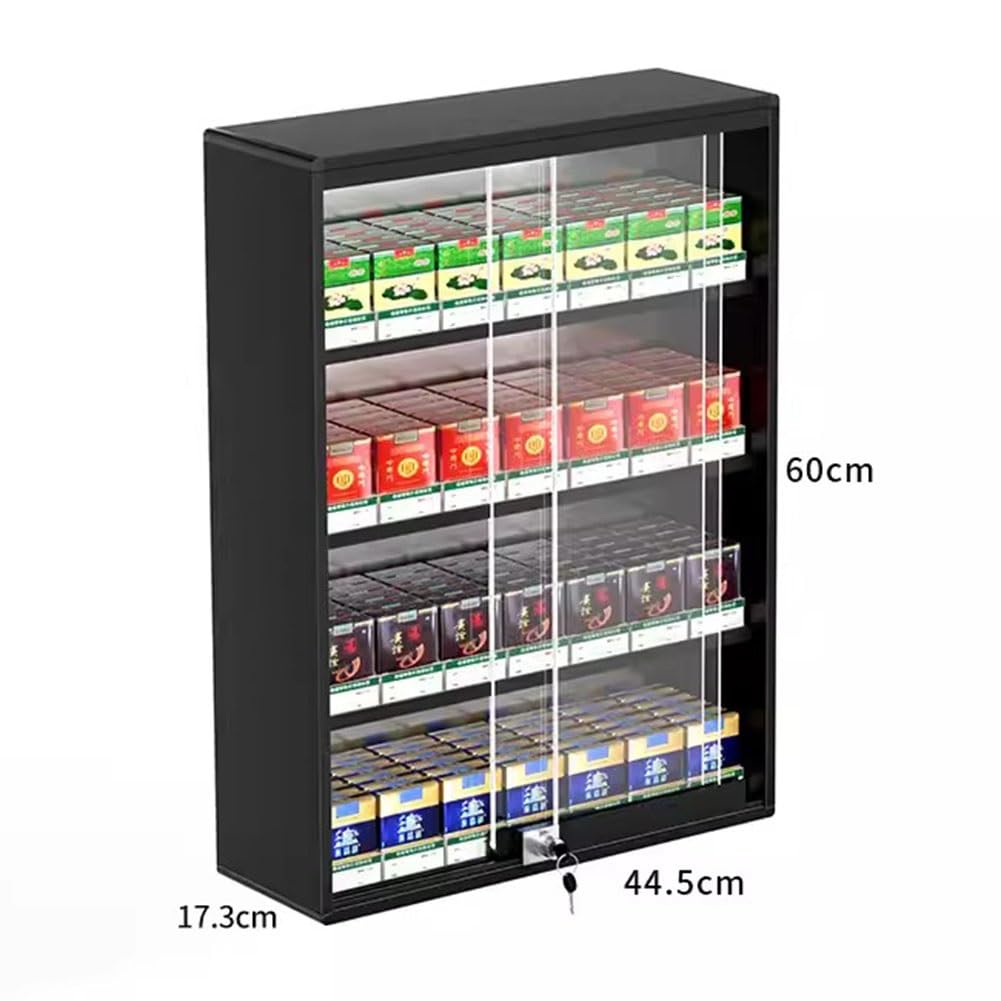 Amazon.com: Cigarette Retail Cabinet Commercial Retail Display for Cigar,  Candy, Small Toy Display Case Point of Sale Counter Rack Retail Cabinet  Organizer with Lock and Key ( Color : Black , Size :