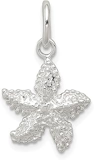 Colar com pingente de estrela do mar em prata esterlina 925 com pingente de peixe vida marinha joias finas para mulheres presentes para ela, Prata esterlina