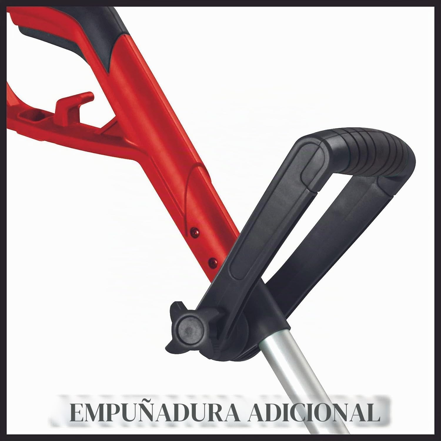 Einhell Recortabordes eléctrico GC-ET 4530 (Cabezal del Motor con 4 Posiciones de inclinación y rotación de 180 °, Mango de Aluminio telescópico Extensible Continuo, Protector de Flores)