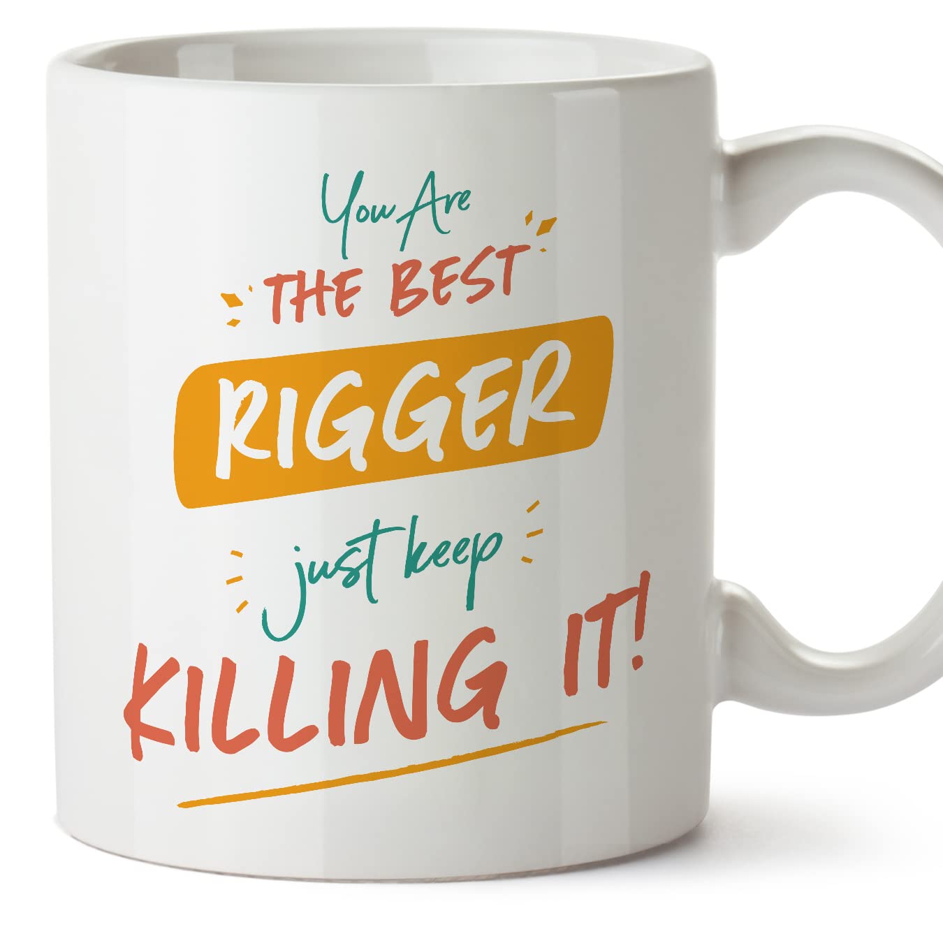 MUGFFINS Rigger Woman Mug - in English - You are The Best Keep Killing it - Funny Gift for Colleagues - Ceramic 11oz Mug โ image 1