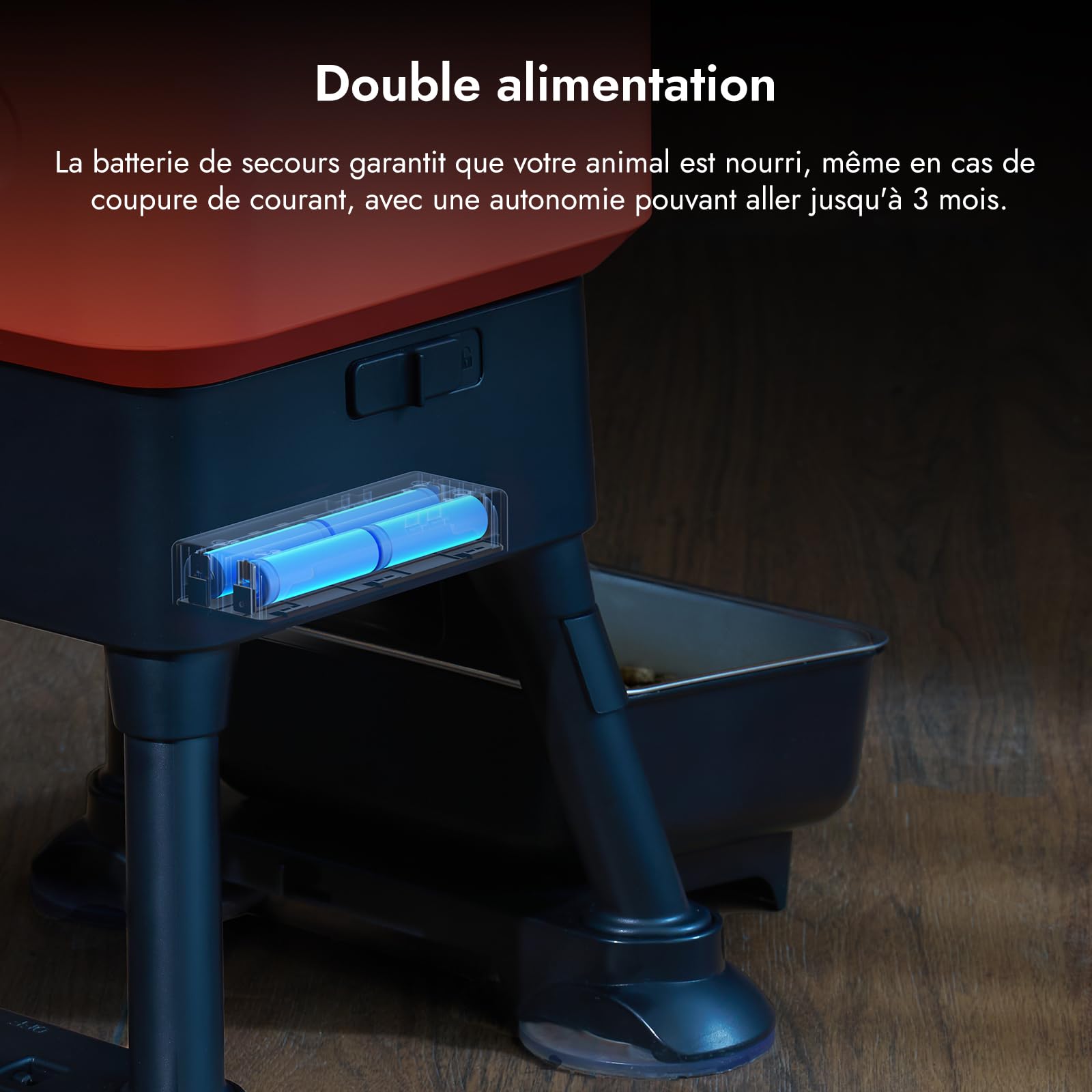 Molly&Cody Distributeur Automatique Croquette, 14L Grande Capacité Alimentateur Gamelle Automatique pour Animaux, Programmer 6 Repas, Acier Inoxydable Idéal pour Les Grands Chiens
