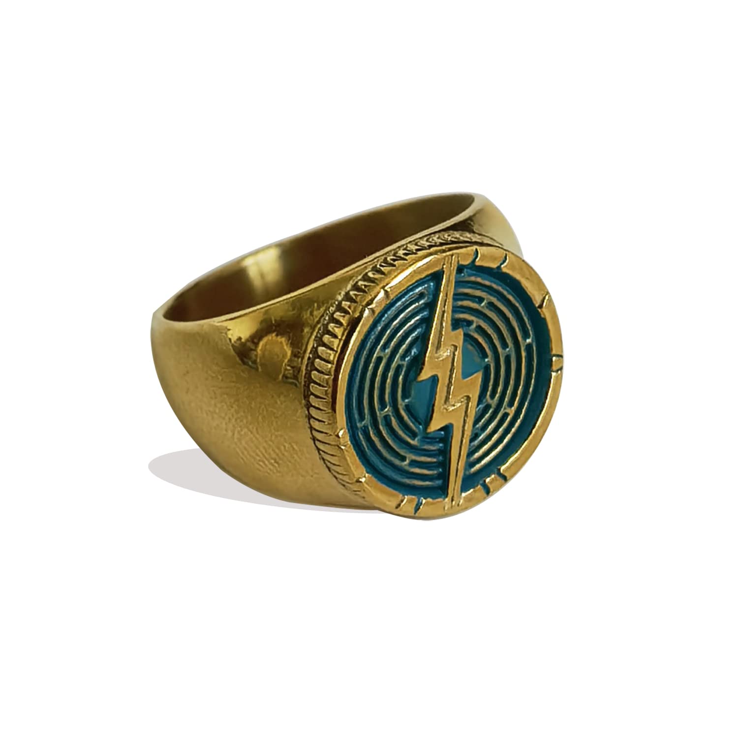 Parelegzo 2023 The Flash Season Cosplay Flash Ring Gold Plated