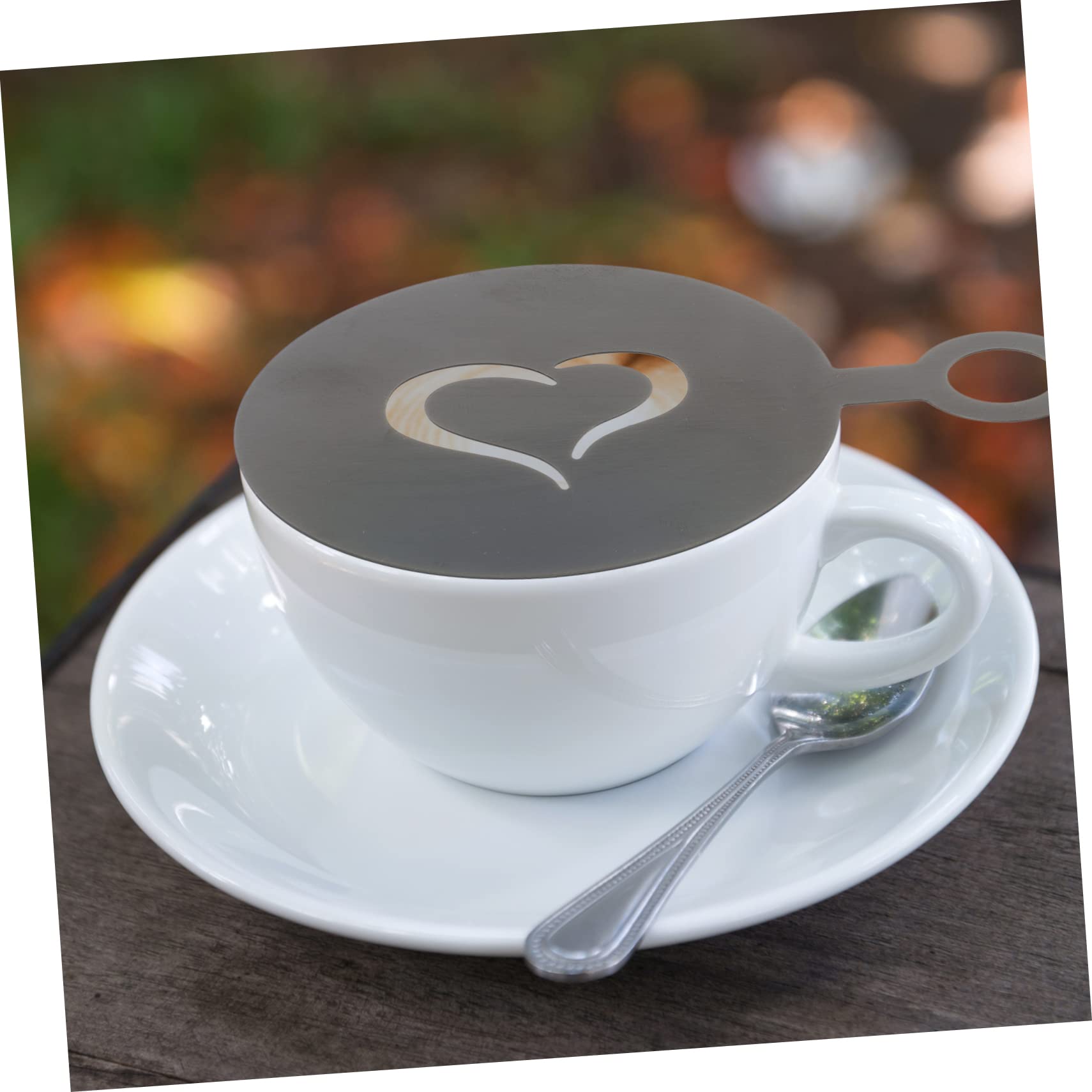 Amosfun 12 Piezas Molde De Café Con Leche Plantilla De Arte Latte Plantillas De Café DIY Moldes De Impresión s De Flores De Capuchino De Arte De Pastel De