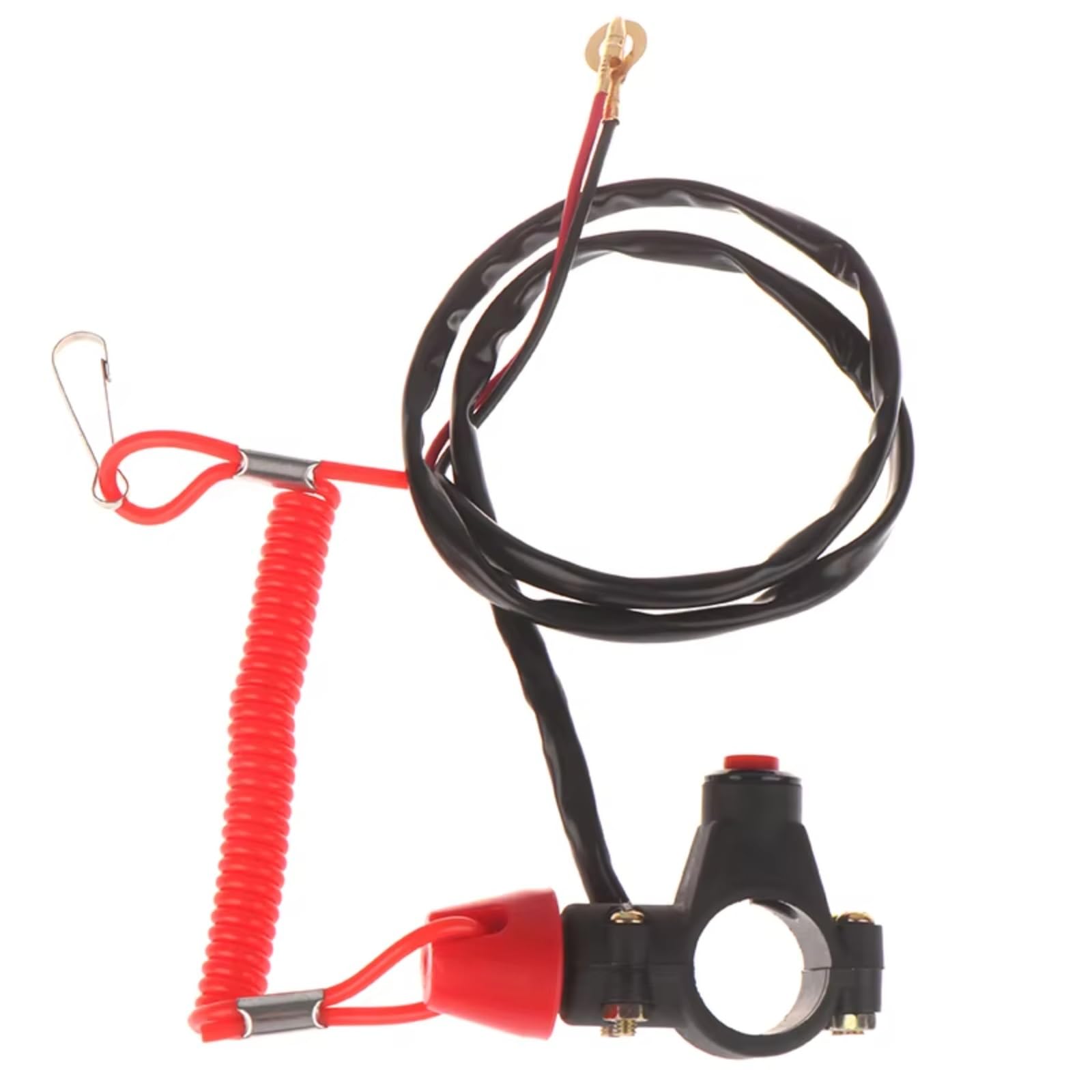 Moto puesta en marcha Interruptor 7/8 Pulgada 22mm Interruptor Parada Emergencia Para Motor Motocicleta Botón Pulsador ATV Barco Cordón Amarre Piezas Accesorios