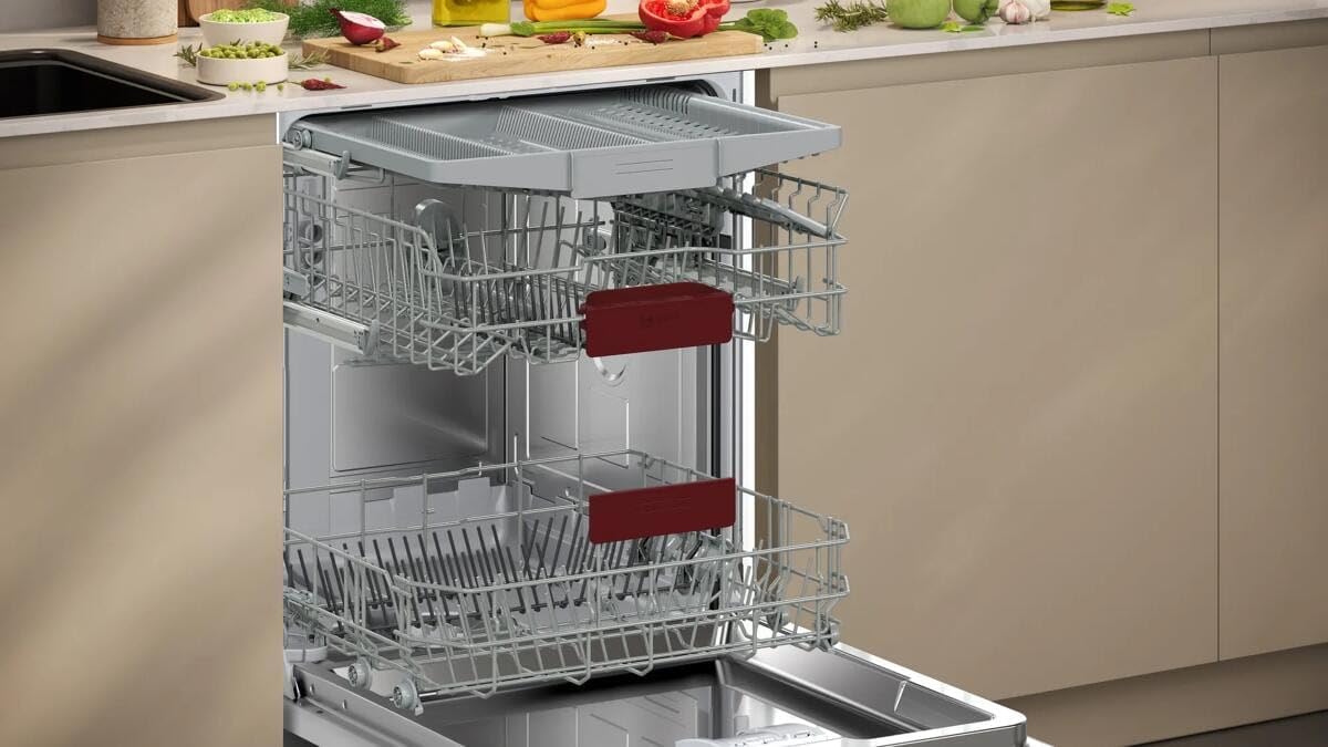 NEFF N 50 Smarter XXL, Lave-vaisselle, entièrement intégré, 60 cm, S255EVX04E, tiroir à couverts flexible, téléchargement de programmes, nettoyage puissant avec Chef 70 °C, Smart Start, Open Dry, Aqua