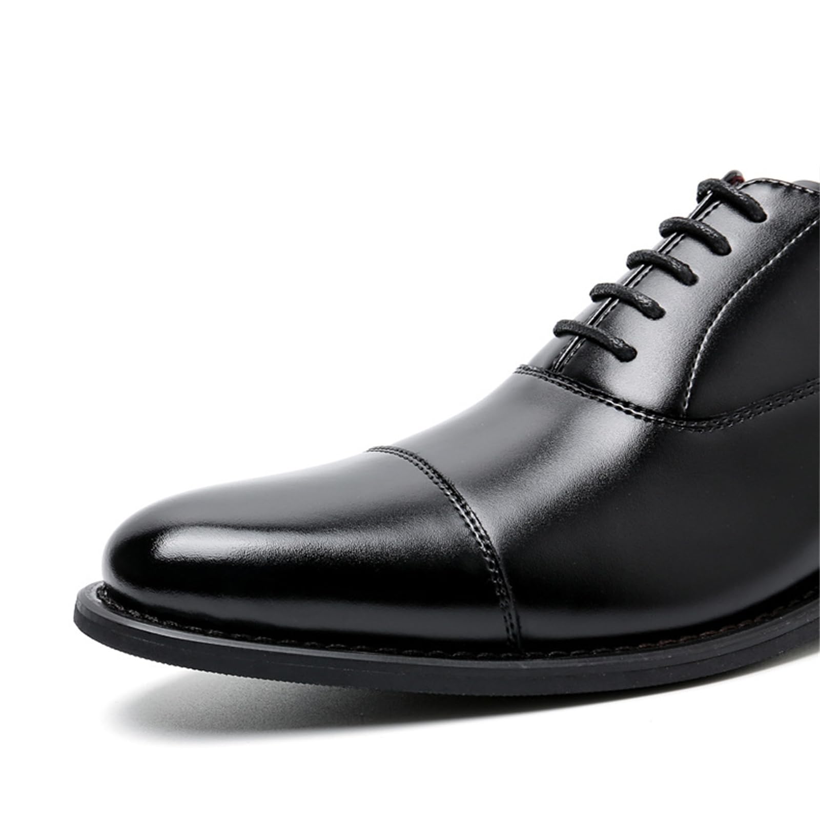 Scarpe Eleganti da Uomo Oxford con Punta A Punta da Lavoro Formali con Lacci