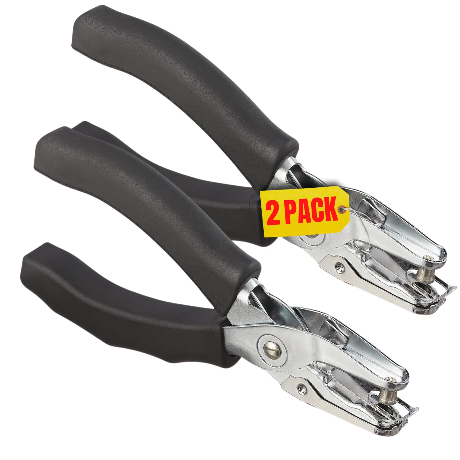 1InTheOffice Hole Puncher Single, Hole Punch for Paper, Grip 1Hole Punch, 5 Sheet