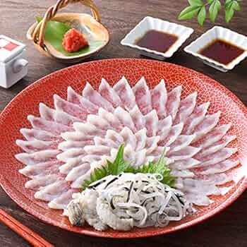 ふぐ刺用皿 ふぐ刺し格安！「ふぐ刺身1人前x5皿／超冷」 | すべての商品