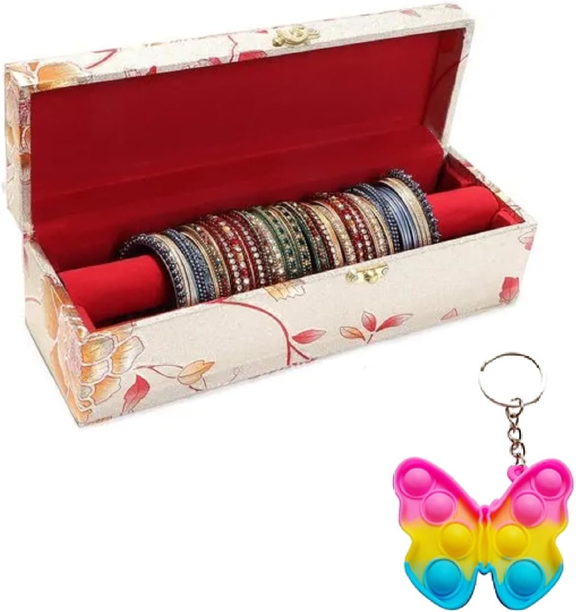 2025 One Rod bangle boxs & makeup storage, cosmetic storage Vanity Boxs (1 Popet Key Chain) Vanity BoxS