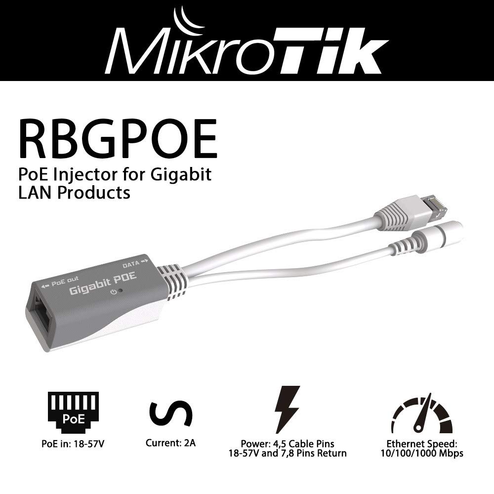 Image secondaire de Mikrotik rbgpoe injecteur PoE Ports GB Eth.